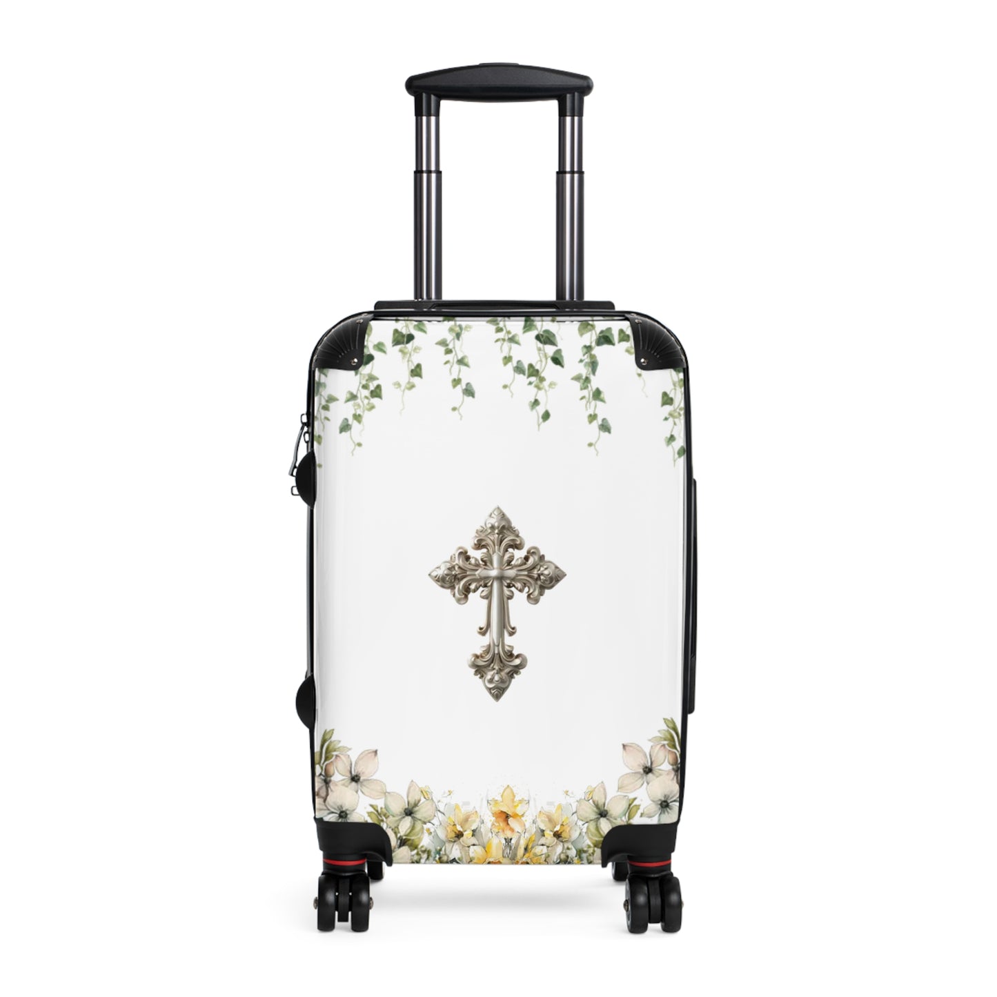 Elegant Cross Suitcase (White)