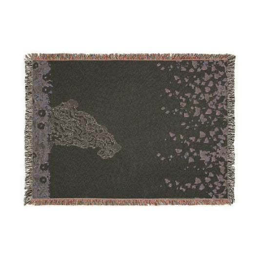 Tiger Garden Woven Blanket